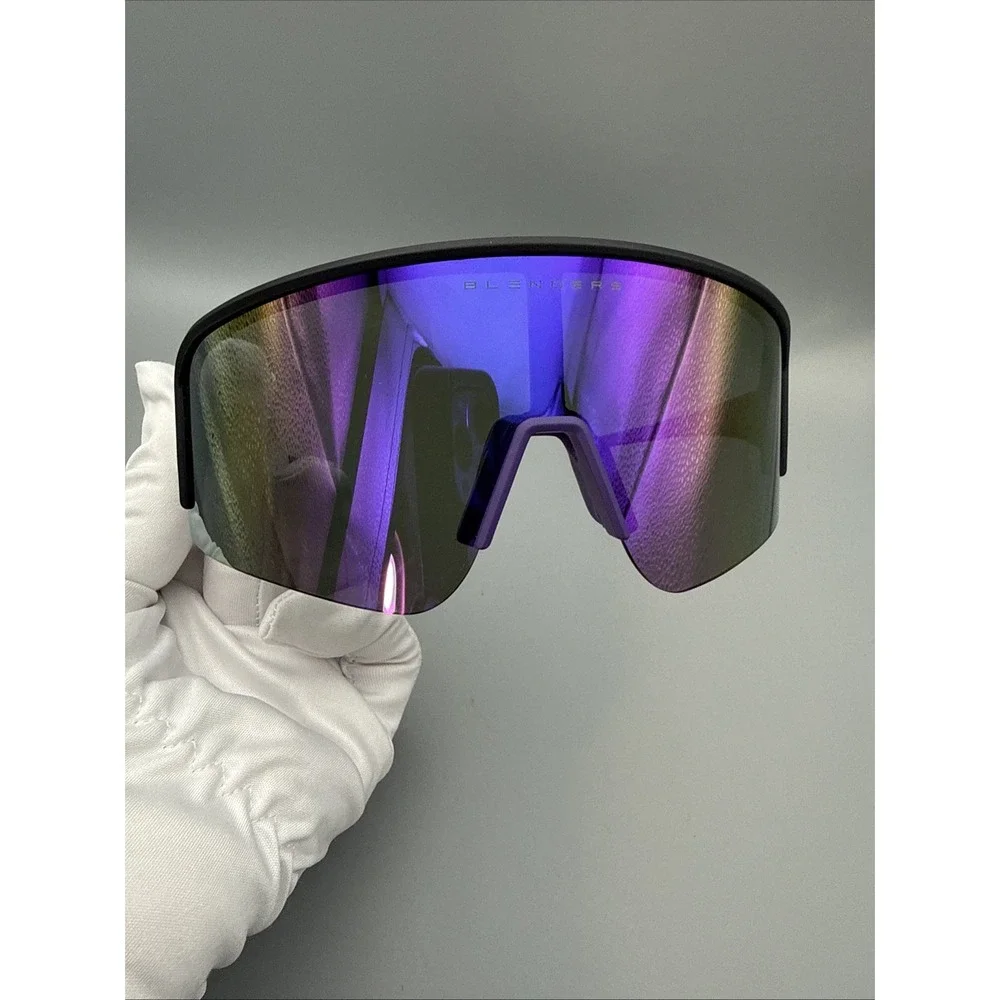 Blenders Eclipse X2 Violet Victory Authentic Polarized Shield Sunglasses Black